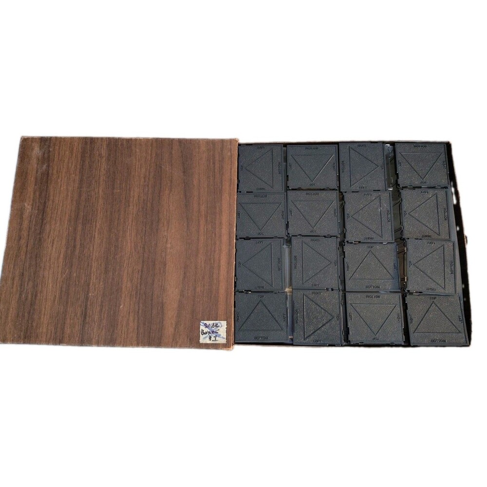 VTG Bell & Howell 16 Slide Cube Cartridge Library Holds 640 Slides Complete
